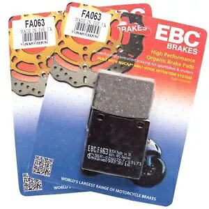 EBC FA063 �I�[�K�j�b�N �u���[�L �p�b�h X2 �X�Y�L GSX 600 F 98-04�p EBC FA063 Organic Brake Pads X2 for Suzuki GSX 600 F 98-04 �y���s�A���i�z
