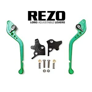 Rezo O O[ I[goC o[ Zbg XYL GSX 250 R 2017-2018p Rezo Long Green Motorcycle Lever Set for Suzuki GSX 250 R 2017-2018
