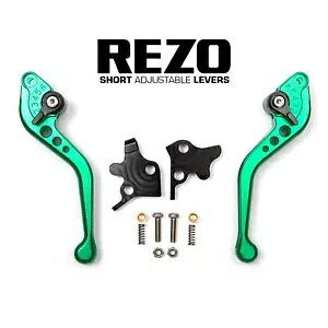 Rezo V[g O[ I[goC o[ Kawasaki KLZ1000 Versys 2012-2014p Rezo Short Green Motorcycle Levers for Kawasaki KLZ1000 Versys 2012-2014