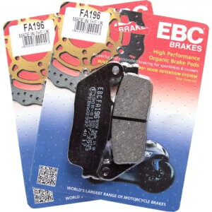 EBC FA196 �I�[�K�j�b�N �u���[�L�p�b�h X2 �r�N�g���[�d���p 11-13 EBC FA196 Organic Brake Pads X2 for Victory Hard Ball 11-13 �y���s�A���i�z