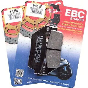 EBC FA196 �I�[�K�j�b�N �u���[�L �p�b�h X2 �z���_VRX 400 ���[�h�X�^�[ 95-96�p EBC FA196 Organic Brake Pads X2 for Honda VRX 400 Roadster 95-96 �y���s�A���i�z