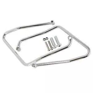 n[[_rbh\ XL883C 04-09 pN[ ThobO T|[g uPbg Chrome Saddlebag Support Bracket for Harley-Davidson XL883C 04-09