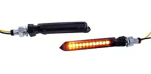 LED �����j���O ���C�g �C���W�P�[�^�[ �X���� �u���b�N Noquattro �I�[�g�o�C SPEC-X Led Running Light Indicator Slim Black Noquattro Motorcycle SPEC-X �y���s�A���i�z