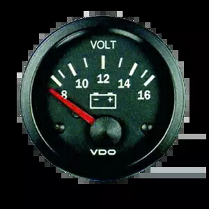 dv VDO rWǉv 52mm - Voltmeter VDO Vision Additional Instrument 52mm -