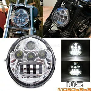LED wbhCg vWFN^[ Hi/Lo V bh VRSC V bh }bX VRSCF Xg[g bh DOT p LED Headlight Projector Hi/Lo For V Rod VRSC V-Rod Muscle VRSCF Street Rod DOT
