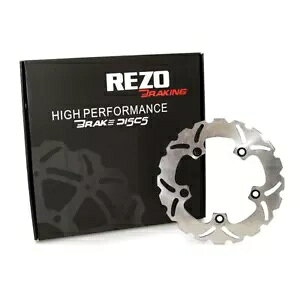 Rezo �g��X�e�����X ���A �u���[�L ���[�^�[ �f�B�X�N �X�Y�L SV 650 N 16-�p Rezo Wavy Stainless Rear Brake Rotor Disc for Suzuki SV 650 N 16-
