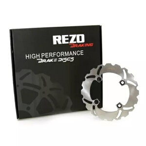 Rezo gXeX A u[L [^[ fBXN z_ NX 650 h~l[^[ 88-03p Rezo Wavy Stainless Rear Brake Rotor Disc for Honda NX 650 Dominator 88-03