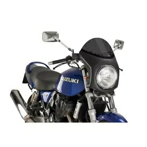PUIG �Z�~�t�F�A���b�h �X�N���[�� �g���C�A���t �X���N�X�g�� R 16-19 �_�[�N�X���[�N�u���b�N PUIG SEMI-FAIRED SCREEN TRIUMPH THRUXTON R 16-19 DARK SMOKE-BLACK �y���s�A���i�z