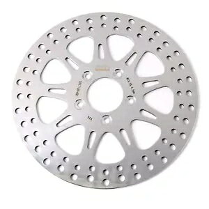 Rezo �|���b�V���t�����g�u���[�L�f�B�X�N �n�[���[�_�r�b�h�\�� XL 200X 14-17�p Rezo Polished Front Brake Disc for Harley-Davidson XL 200X 14-17 �y���s�A���i�z