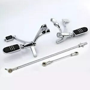 N[ tH[h Rg[ P[W Zbg n[[_rbh\ XL 1200 T X[p[[ 14-18 p Chrome Forward Controls Linkage Set for Harley-Davidson XL 1200 T Superlow 14-18
