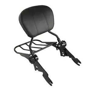 n[[_rbh\ FLTRXS 16-19 pbNtO\ȃubN V[V[o[ Detachable Black Sissy Bar w/Rack for Harley-Davidson FLTRXS 16-19