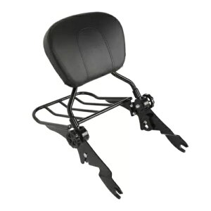 n[[_rbh\ FLHTCU 13-13 pbNtO\ȃubN V[V[o[ Detachable Black Sissy Bar w/Rack for Harley-Davidson FLHTCU 13-13