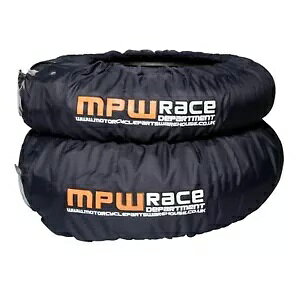 MPW Race Dept AiO v ^C EH[}[ X[p[g 120 tg/160 Ap - O[ MPW Race Dept Analog Pro Tyre Warmers for Supermotos 120 Front/160 Rear - Grey