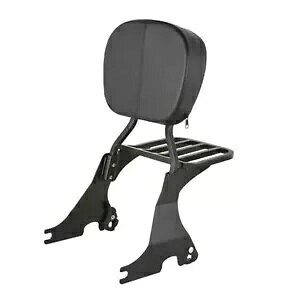 n[[_rbh\ XL 883 N ACA 13-13 pbNtO\ȃubN V[V[o[ Detachable Black Sissy Bar w/Rack for Harley-Davidson XL 883 N Iron 13-13