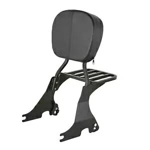 O\ȃubN V[V[o[ bNt n[[_rbh\ XL1200L 07-11p Detachable Black Sissy Bar w/Rack for Harley-Davidson XL1200L 07-11
