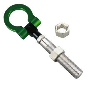 O[܂肽݃Owr[f[eBtbNLbgW[vlQ[hpgIbg`FL[p Green Folding Ring Heavy Duty Tow Hook Kit for Jeep Renegade Patriot Cherokee