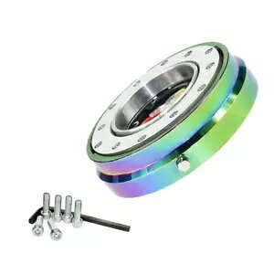 jo[T 1 C` NeoChrome 6 XeAO zC[ V[g NCbN [X nu A_v^[ Lbg Universal 1" NeoChrome 6-Hole Steering Wheel Short Quick Release Hub Adapter Kit