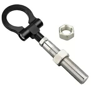 ubN܂肽݃Owr[f[eBtbNLbgW[vlQ[hpgIbg`FL[p BLACK Folding Ring Heavy Duty Tow Hook Kit for Jeep Renegade Patriot Cherokee