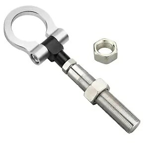 Vo[܂肽݃Owr[f[eBtbNLbgW[vlQ[hpgIbg`FL[p Silver Folding Ring Heavy Duty Tow Hook Kit for Jeep Renegade Patriot Cherokee