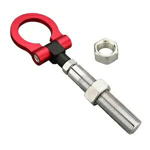 CtBjeBOHYp[VOtbN̍ϋvbh܂肽݃lW Heavy Duty Red Folding Screw On Racing Tow Hook for INFINITI Mitsubishi Nissan