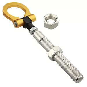 q_C FX^[ 2019 pop[tbN̍ϋvS[h܂肽݃OlW Heavy Duty Gold Folding Ring Screw on Bumper Tow Hook for Hyundai Veloster 2019
