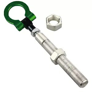 q_C FX^[ 2019 pop[tbN̍ϋvO[܂肽݃OlW Heavy Duty Green Folding Ring Screw on Bumper Tow Hook for Hyundai Veloster 2019