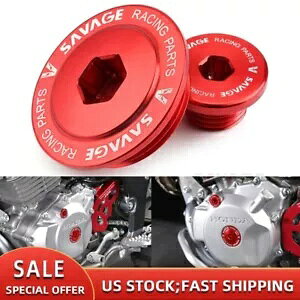 GWvONNP[XJo[ICtB[lWz_ XR 250/400 ^[h XR400R Engine Plug Crankcase Cover Oil Filler Screws For HONDA XR 250/400 Motard XR400R