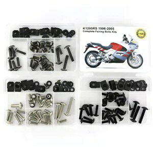 1996-2005 BMW K1200RS ���S�ȃt�F�A�����O�{���g�L�b�g�t�@�X�i�[�i�b�g�l�W�ɓK�� Fit For 1996-2005 BMW K1200RS Complete Fairing Bolts Kit Fasteners Nuts Screws �y���s�A���i�z