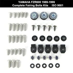 ���}�n FZR600 89-99 �A���~���S�ȃJ�E�����O�{���g�l�W�t�@�X�i�[�L�b�g�ɓK�� Fit For YAMAHA FZR600 89-99 Aluminum Complete Cowling Bolts Screws Fasteners Kit �y���s�A���i�z