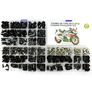 �t���t�F�A�����O�{���g�L�b�g�{�̃l�W�A�v�����A Tuono V4 1100 2015-2018 2017 �ɓK�� Full Fairing Bolt Kit Body Screws Fit For Aprilia Tuono V4 1100 2015-2018 2017 �y���s�A���i�z