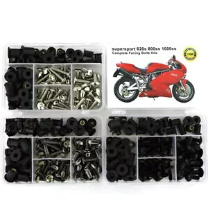 SȃtFAO{gt@Xi[Lbg Ducati SUPER SPORT 620/800/1000 ɓK Complete Fairing Bolts Fasteners Kit Fit For Ducati SUPER SPORT 620/800/1000