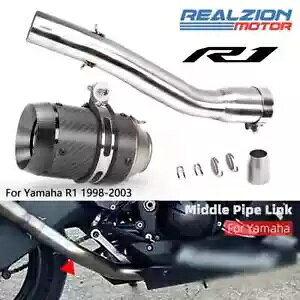 ~hpCvI[goC̔rC}t[ 51 ~[ge[pCv}n R1 1998-03 Middle Pipe Motorcycle Exhaust Muffler With 51mm Tail Pipe For Yamaha R1 1998-03