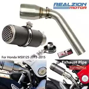rCǃRlN^}t[z_ MSX125 2013-2015 ~hpCve[pCv Exhaust Pipe Connector Muffler For Honda MSX125 2013-2015 Middle Pipe Tailpipe