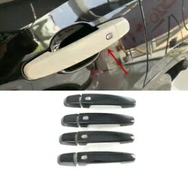 カーボンファイバー ABS 外装ドアハンドルカバートリムシボレートラバース 18-2021 Carbon Fiber ABS Exterior Door Handle Cover Trim For Chevrolet Traverse 18-2021