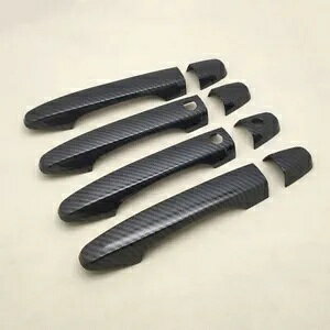カーボンファイバースタイルドアハンドルカバー スマートエントリー付き ホンダ CRV CR-V 2012-2016用 Carbon Fiber Style Door Handle Cover w/ Smart Entry For Honda CRV CR-V 2012-2016