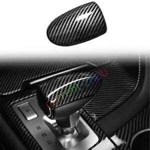 WFlVX G70 2019-2024 J[{t@Co[ ABS Ci[MAVtgmuJo[gɓK Fits For Genesis G70 2019-2024 Carbon Fiber ABS Inner Gear Shift Knob Cover Trim