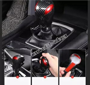 }c_ CX-5 CX5 2015-23 J[{t@Co[ ABS CeAMAVtgmuJo[g For Mazda CX-5 CX5 2015-23 Carbon Fiber ABS Interior Gear Shift Knob Cover Trim