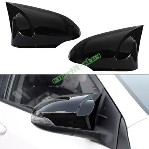 OXubNTChhAobN~[Jo[gg^ CHR C-HR 2018-2022 Gloss Black Side Door Rear View Mirror Cover Trim For Toyota CHR C-HR 2018-2022