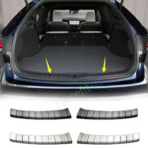 NTX RX350 RX350h 2023 XeXAop[VK[hv[gJo[ 2  For Lexus RX350 RX350h 2023 Stainless Rear Bumper Sill Guard Plate Cover 2PCS