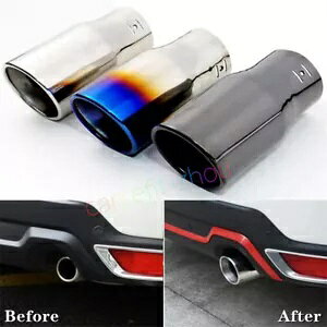 1 XeX}t[rC[tBjbV[XotHX^[ 2019-2024 1PCS STAINLESS MUFFLER EXHAUST TIP FINISHER For Subaru Forester 2019-2024