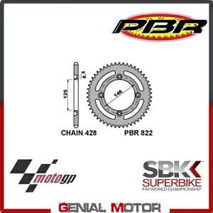 822 50 C45 AXvPbg PBR TCY 428 - 50  SUZUKI TS-X 1984 - 1989 822 50 C45 Rear Sprocket PBR Size 428 - 50 Teeth for SUZUKI TS-X 1984 - 1989