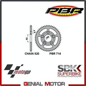 714 43 C45 A XvPbg PBR TCY 520 - 43  CAGIVA RIVER 1995 - 1999 p 714 43 C45 Rear Sprocket PBR Size 520 - 43 Teeth for CAGIVA RIVER 1995 - 1999