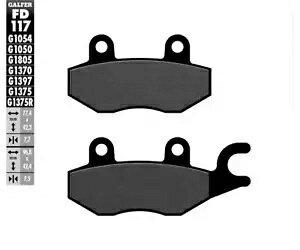 Galfer A u[L pbh KAWASAKI W 800 2019 - 2024 FD117 Galfer Rear Brake Pads KAWASAKI W 800 2019 - 2024 FD117