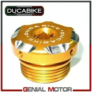 �y�����I�C���t�B���[�L���b�v�@�B���H CNC �S�[���h Ducabike Ducati �X�|�[�c �c�A�[ St3 2007 Light Alloy Oil Filler Cap Machined CNC Gold Ducabike Ducati Sport Tour St3 2007