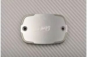 `^Vo[ tg/A u[L t[h U[o[ Lbv }n XVS 1300 ~bhiCg Titanium-Silver Front / Rear Brake Fluid Reservoir Cap YAMAHA XVS 1300 MIDNIGHT