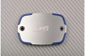 �u���[�L�t���[�h�R���e�i�J�o�[ �t�����g/���A �u���[�V���o�[ ���}�n TMAX 500 2008-11- Brake Fluid Container Cover Front/Rear Blue-Silver YAMAHA TMAX 500 2008-11- �y���s�A���i�z