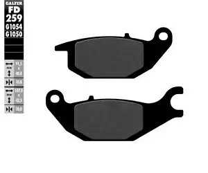 Galfer A u[L pbh z_ CB 200 X 2021 - 2024 FD259 Galfer Rear Brake Pads HONDA CB 200 X 2021 - 2024 FD259