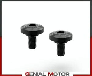 �u���b�N ���W�G�[�^�[ �t���[�� �l�W �L�b�g DUCABIKE Ducati DesertX 2022 Black Radiator Frame Screws Kit DUCABIKE Ducati DesertX 2022 �y���s�A���i�z