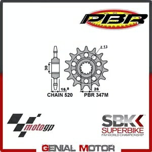 347M 16 18NC �t�����g �X�v���P�b�g PBR �T�C�Y 520 - 16 �z���_ XL-V �o���f�� 1999 - 2013 347M 16 18NC Front Sprocket PBR Size 520 - 16 HONDA XL-V VARADERO 1999 - 2013 �y���s�A���i�z