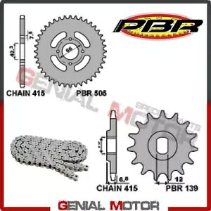 EK1157 `F[ƃXvPbgLbg 13 / 38 / 415 PBR MALAGUTI GRIZZLY RC-W 1982 EK1157 Chain and Sprockets Kit 13 / 38 / 415 PBR MALAGUTI GRIZZLY RC-W 1982